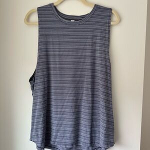 Athleta Striped Sleeveless Top